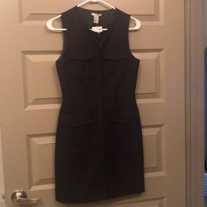HM navy dress